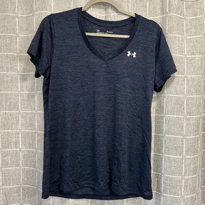 Under Armour Women's Dark Blue V-Neck Tee